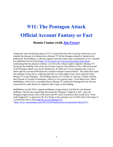 The Pentagon attack is a fantasy