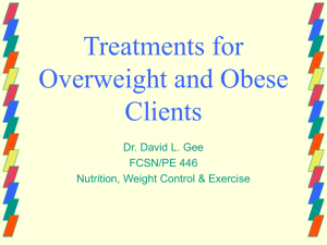 Treatments for Overweight and Obese Clients