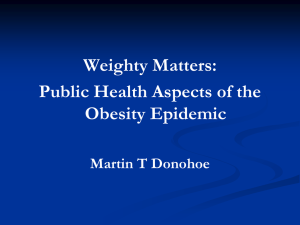 Obesity - Public Health and Social Justice