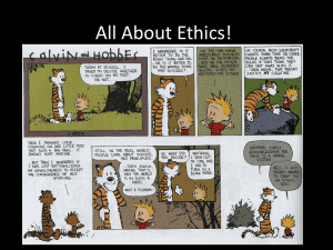 Ethics, Morals, and Values