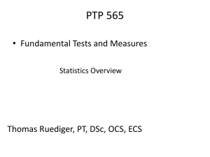 Student Notes Stats Lecture 2012