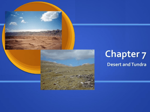 CH 7 Desert & Tundra Notes