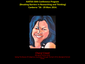 Cheryl Creed - Australian Institute of Aboriginal and Torres Strait