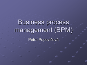 Business process management (BPM)