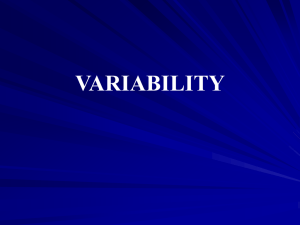 variability - Home - KSU Faculty Member websites