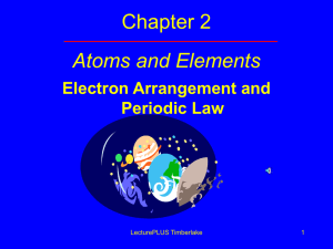 Electron Arrangement and Periodic Law