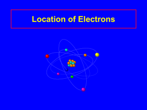 Location of Electrons