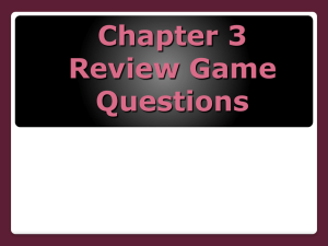 Chapter 3 Review Questions