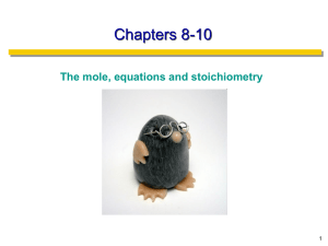 moles and equations 2012
