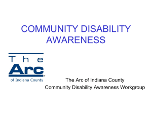 community disability awareness