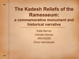 The Kadesh Reliefs of the Ramesseum