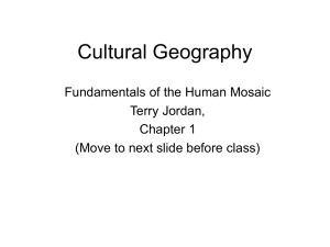 Cultural Geography - San Jose State University