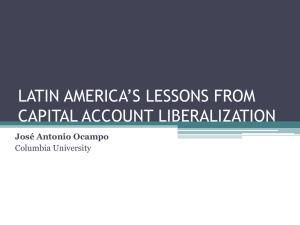 Latin America's Lessons from Capital Account Liberalization