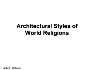 Architectural Styles of World Religions