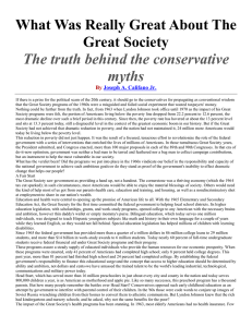 What Was Really Great About The Great Society The truth behind