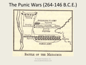 Ancient Rome and the Punic Wars (264-146 BCE)