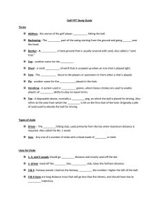 Golf Study Guide fill in