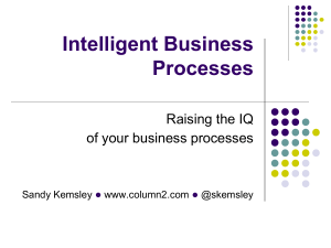 Intelligent Business Processes