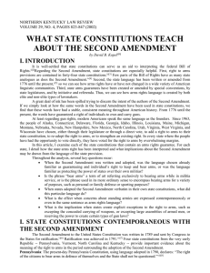 What State Constitutions Teach About the Second Amendment