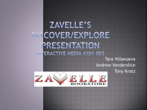 Zavelle's Discover/Explore Presentation