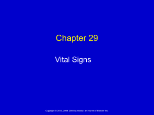 Chapter 29 Vital Signs