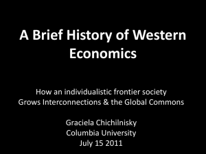 A Brief History of Western Economics