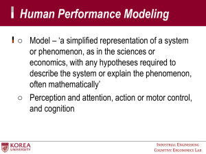 Human Performance Modeling