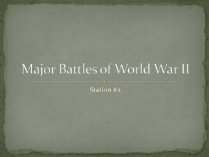 Major Battles of World War II