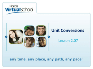 Conversion factor