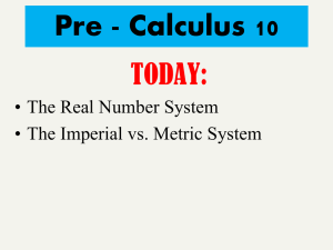 1.1 Imperial Measures of Length - Foundations and Pre