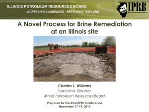 a novel process and technology for brine remediation