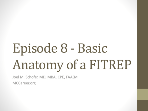 Basic Anatomy of a FITREP