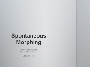 Spontaneous Morphing