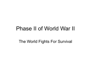 Phase II of World War II