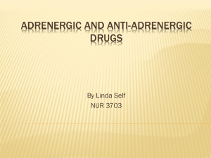 Adrenergic and anti