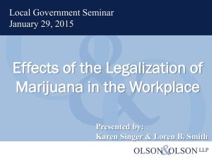 Effects of Legalization of Marijuana in the