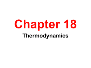 Chapter#18 Thermodynamics