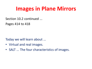 Images in Plane Mirrors