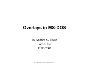 Overlays in MS-DOS