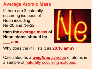 average atomic mass of iron