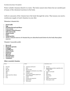 water-soluble vitamins