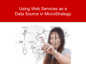 MicroStrategy Web Services