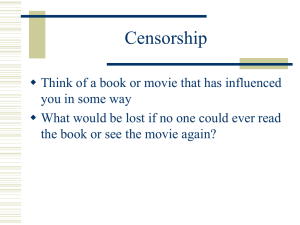 What is censorship?