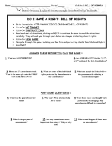 do i have a right: bill of rights