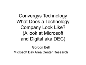 Convergys - Microsoft Research