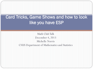 Slides from Math Club Talk on Dec 4, 2013