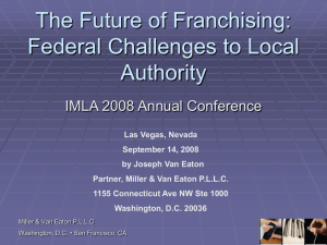 The Future of Cable Franchising / FCC and 6th Circuit Federalization