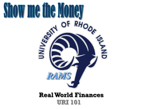 Real World Finances URI 101