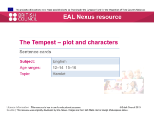 Sentence cards - EAL Nexus