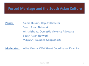 The Pathology of Forced Marriage